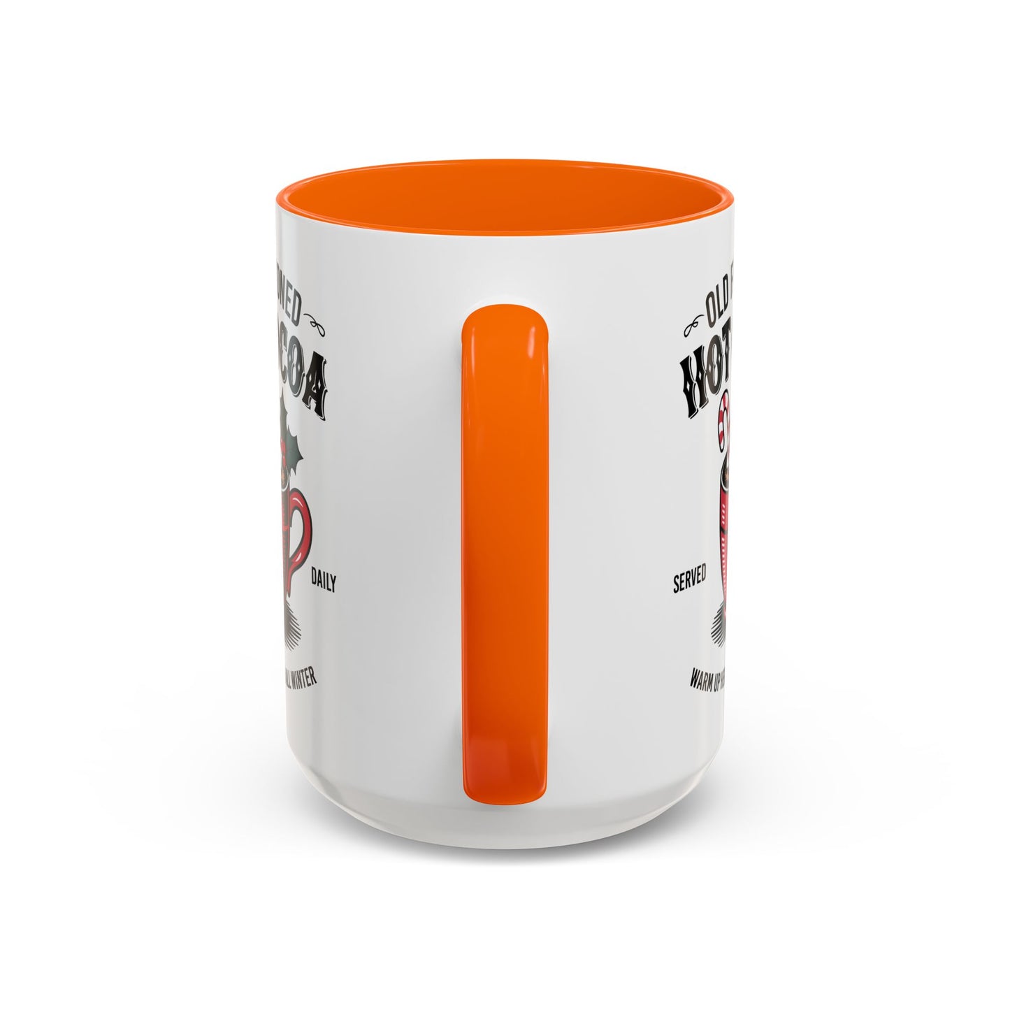 Holiday Hot Chocolate Cup with Handle 15oz