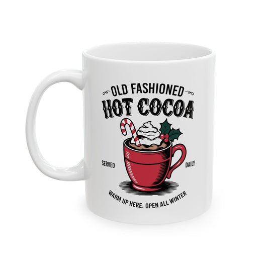 Cozy Hot Chocolate Ceramic Mug 11oz