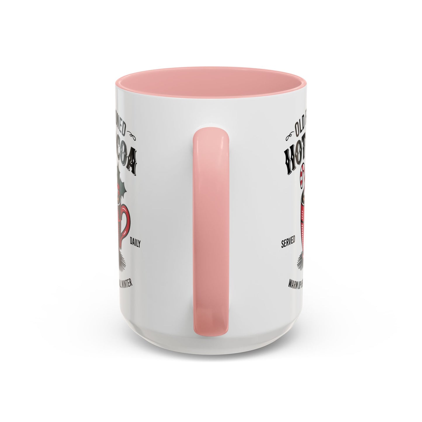 Holiday Hot Chocolate Cup with Handle 15oz