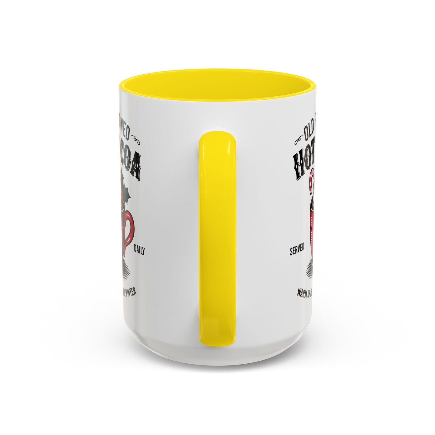 Holiday Hot Chocolate Cup with Handle 15oz