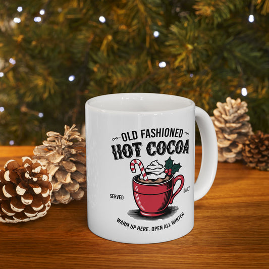 Cozy Hot Chocolate Ceramic Mug 11oz