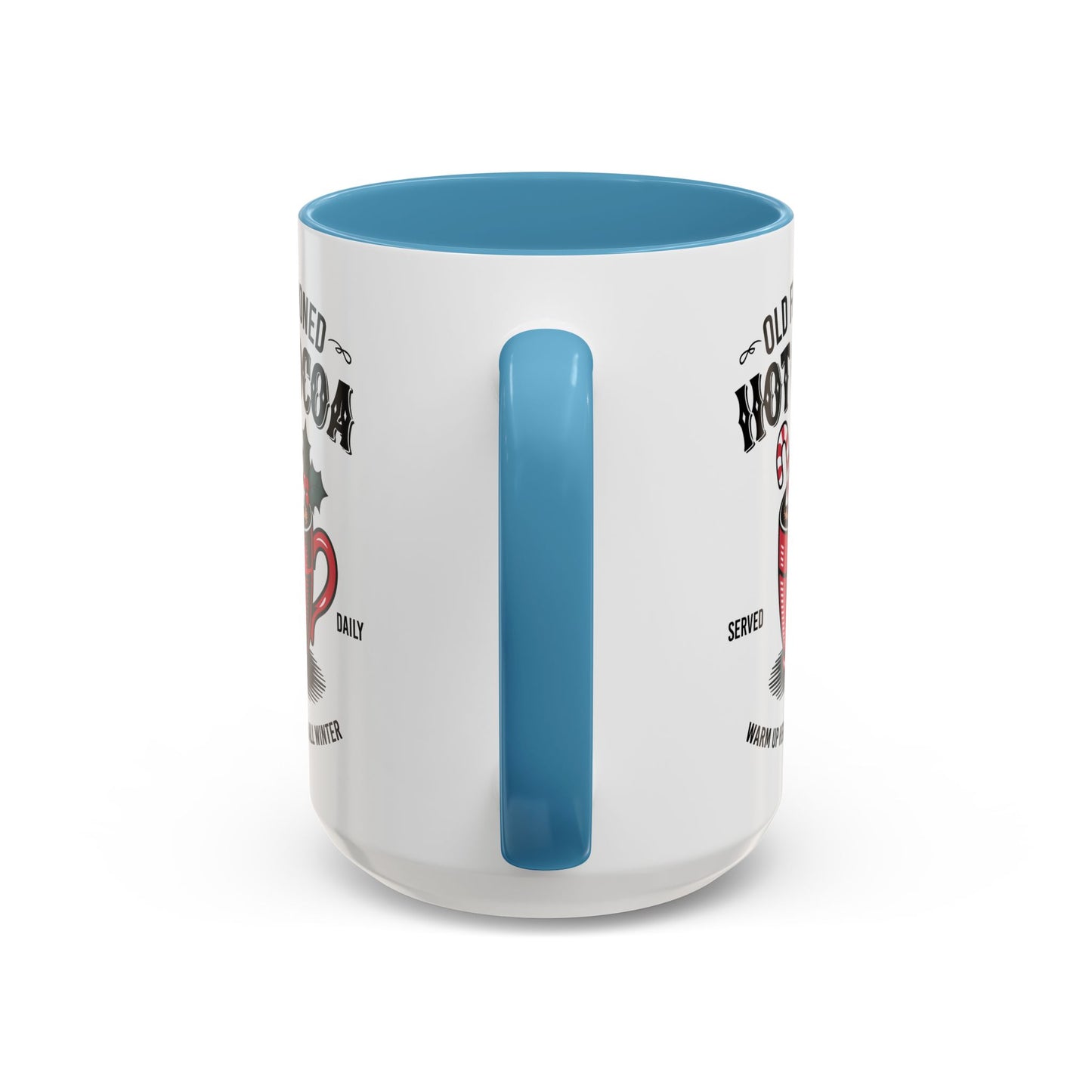 Holiday Hot Chocolate Cup with Handle 15oz