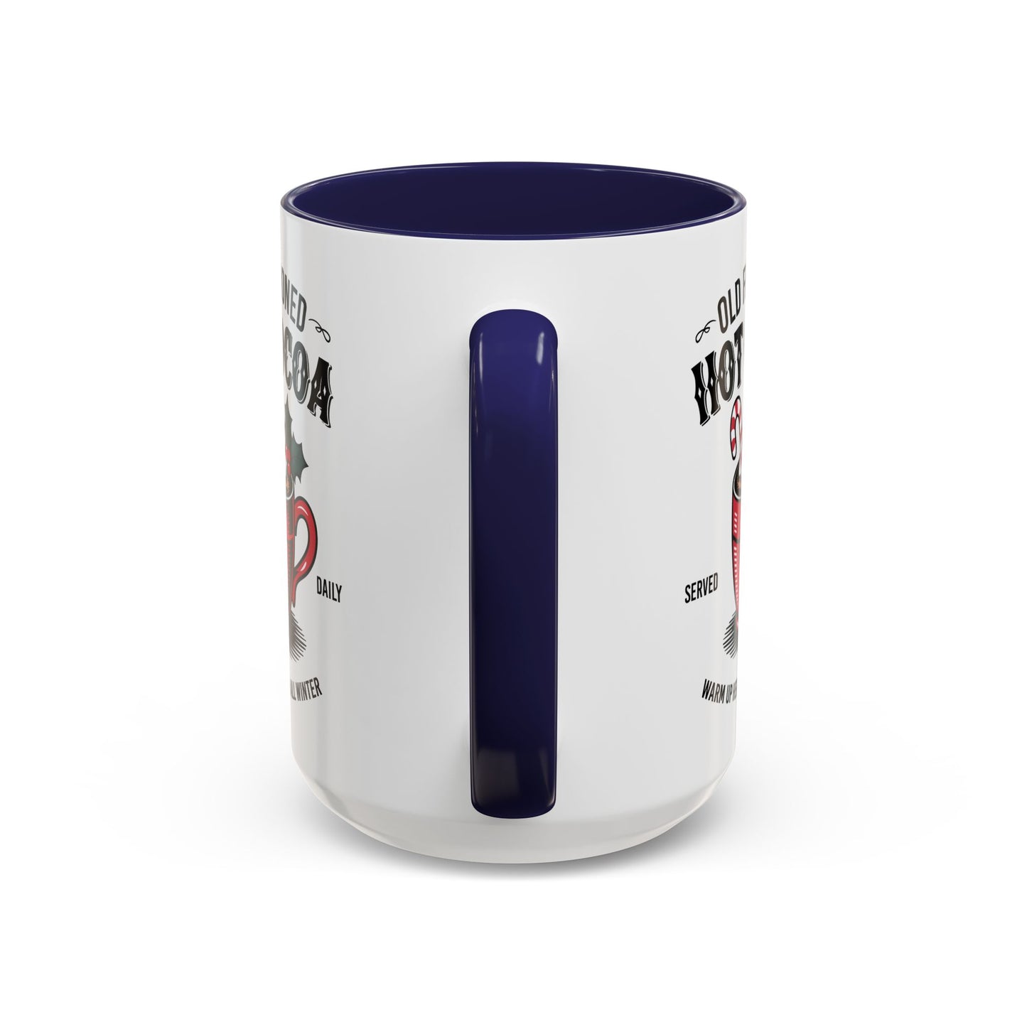 Holiday Hot Chocolate Cup with Handle 15oz