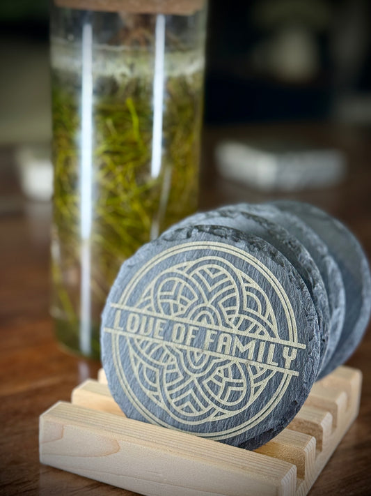 Custom set of 4 Slate Coasters